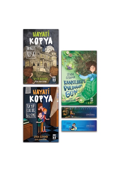 İlk Genç Timaş Kanatlarımı Bulduğum Gün - Hayati Kopya - Hayalet Köşk - Kayıp Çocuk Gizemi Set 3 Kitap