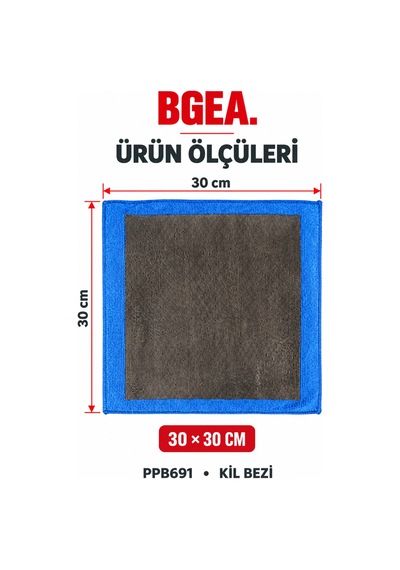 Bgea Premium Kil Bezi 30x30 Cm Kutulu