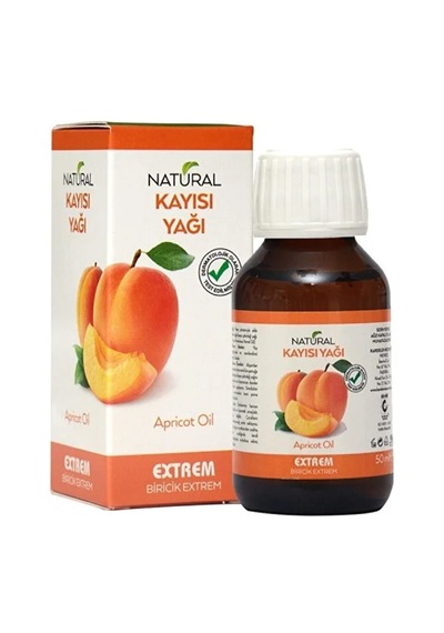 Extrem Natural Soğuk Sıkım Kayısı Çekirdeği Yağı 50 Ml - A, E, K Vitamini - Yüz, Cilt, Saç & Tırnak Bakımı 50 ML