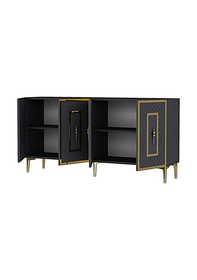 Ka1510ag Puma Konsol, Tv Sehpası Antrasit-gold 150cm Antrasit / Koyu Gri - Gold Ka1510ag Puma Konsol, Tv Sehpası Antrasit-gold 150cm Antrasit / Koyu Gri - Gold