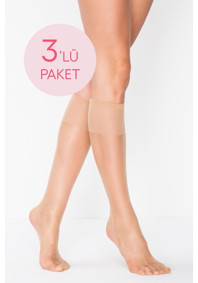 Penti Fit 15 3lü Açık Ten Pantolon Çorap