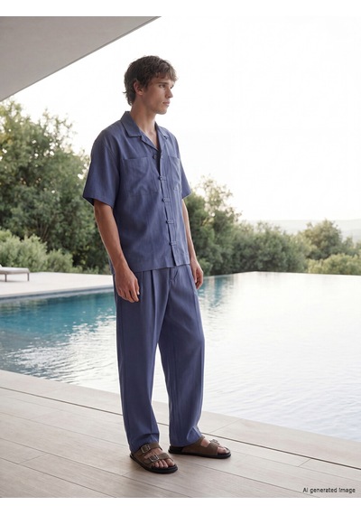 Lcw Vision Mavi Loose Fit Erkek Gömlek