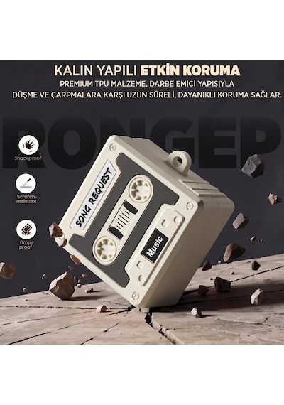 Retro-cassette Samsung Galaxy Buds 4 Pro/buds 4 İçin Kılıf 80'ler/90'lar Temalı Galaxy Buds4 Kulaklık Kılıfı Tam Koruma Sağlayan Retro Kaset Desenli Samsung Buds 4 Pro Kılıf Akustik