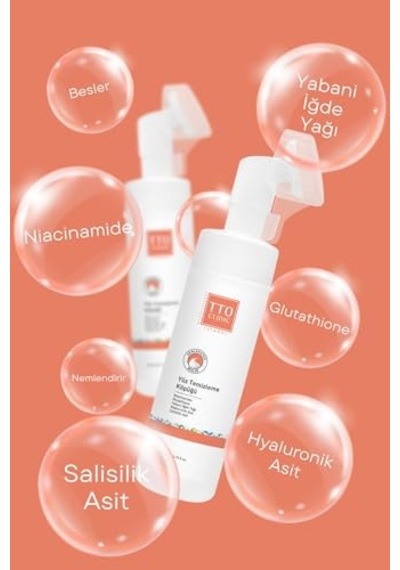 Clınıc Yüz Temizleme Köpüğü 200 Ml Akneli Rozalı Kılcal Damarlı Ciltler Çay Ağacı Yağı, Aha, Bha