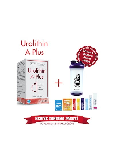 Tabvitamins Urolithin A Plus 30 Tablet Tanışma Paketi Shaker Hediyeli