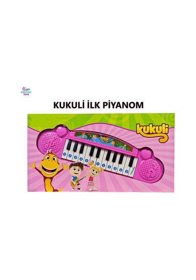 Kukuli İlk Elektronik Piyanom Pembe Oyuncak Piyano Kukuli Şarkılı Kutulu