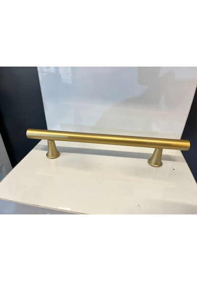 Berlin Metal Kulp 128mm Mat Altın Dolap Kapak Modern Tv Ünite Çekmece Mobilya Komidin Vestiyer Mat Altın