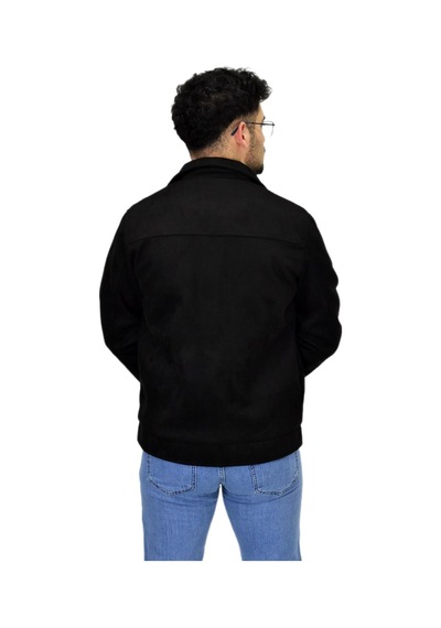 Erkek Mevsimlik Süet Spor Mont 8073 Bgl-st04510 Siyah