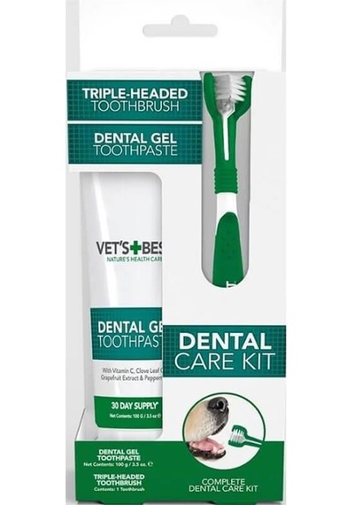 Vets Best Köpekler İçin Ağız Diş Bakım Seti 48 ML
