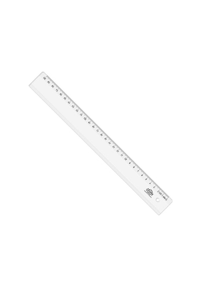 30 Cm Uzunlu Geniş Plastik Cetvel - Ölçüm İçin İdeal 1