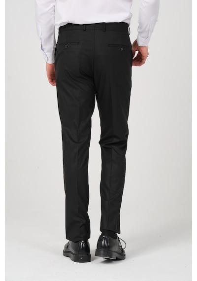 Erkek Regular Fit Kumaş Pantolon Siyah