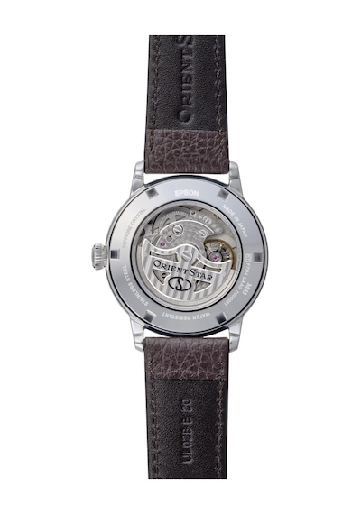 Orient Star Re-bs0001e00b Kurmalı Otomatik Deri Kahverengi Yeşil Kadran Safir Cam 39 Mm Erkek Kol Saati Gri