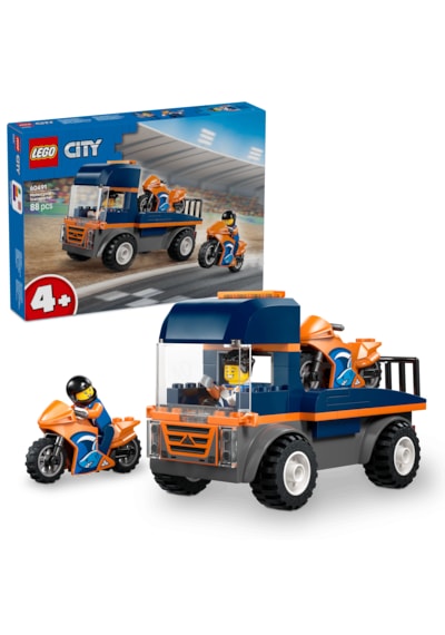 LEGO® City Motosiklet Taşıyıcı - Oyuncak Araç Yapım Seti 60491-4 Yaş ve Üzeri Çocuklar İçin Yaratıcı Oyuncak Yapım Seti (88 Parça)