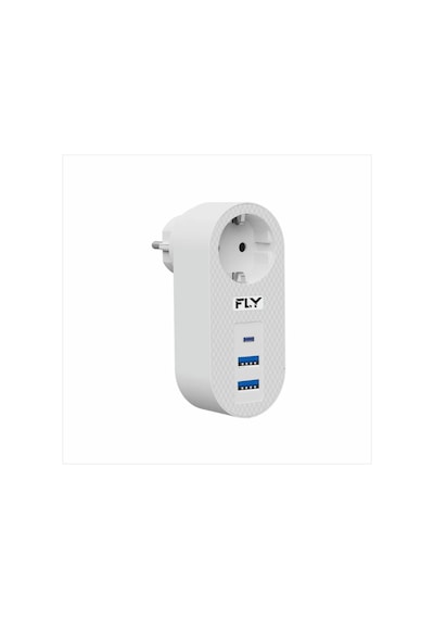 Fly-3400-01 Akım Korumalı 1 Li Priz 2-usba 1-c Soket 2.1a 10a 2500w Yok