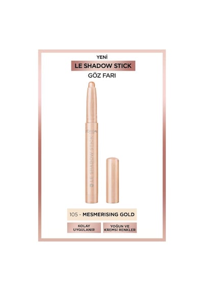 L'Oréal Paris Le Shadow Stick Göz Farı 105 Mesmerizing Gold