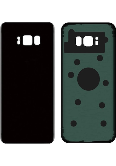 Samsung S8 Siyah Uyumlu Arka Kapak Batarya Kapağı Pil Kapağı Siyah