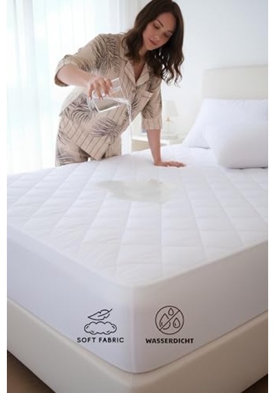 Formeya Adelya Mikrofiber Kapitone Fitted Full Kenar Su Sıvı Geçirmez Yatak Koruyucu Alez 90 X 190 Açık Indigo