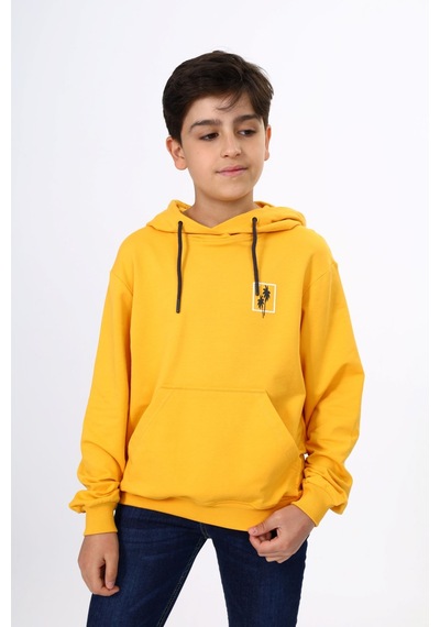 Toontoy Kids Toontoy Erkek Çocuk Relax Fit Kapüşonlu Cepli Hafif Düşük Omuz Baskılı Sweatshirt - 2 İplik Hardal Toontoy Kids Toontoy Erkek Çocuk Relax Fit Kapüşonlu Cepli Hafif Düşük Omuz Baskılı Sweatshirt - 2 İplik Hardal
