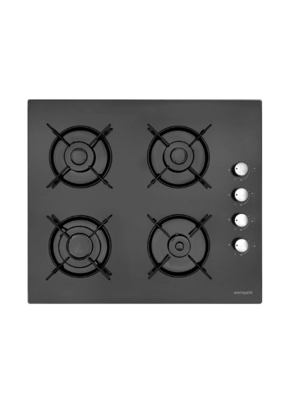 Eminçelik Ve AFM Tech 12 225 + FM7700 + FM3400 Zenon Dijital Turbolu Siyah Ankastre Set