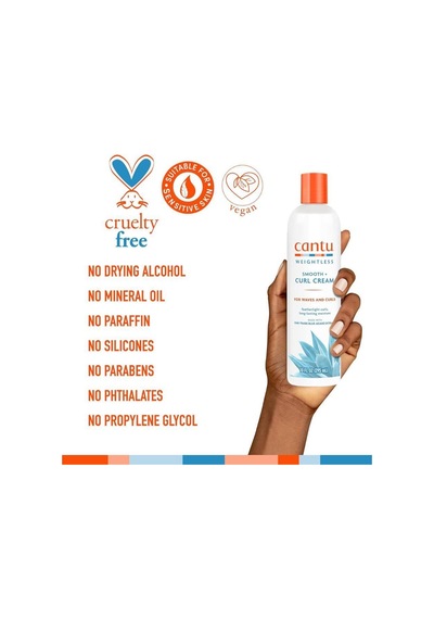 Cantu Weightless Ağırlaştırmayan Şampuan+saç Kremi+ Bukle Kremi -saç Bandı Hediye