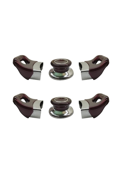 Bordo / Vişne Tencere Yan Kulpları Ve Kapak Kulpu Seti - 2 Set