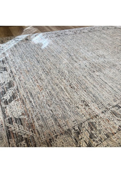Hoom Rugs Kz88c Modern Makine Halısı Gri Kahve Bej