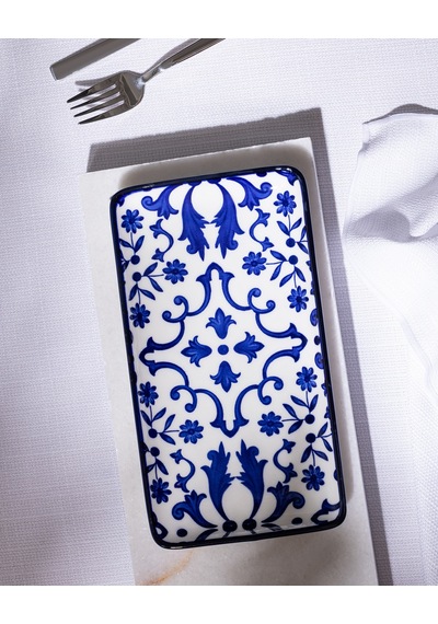 Madame Coco Reve Bleu Ellis Dikdörtgen Tabak - 22 Cm - Mavi/beyaz 8684427225424 Çok Renkli