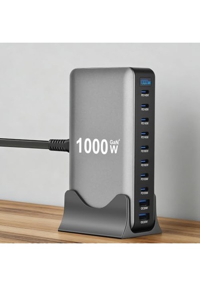 Go Des Gd-b961 Gan Teknolojili 10 Portlu Masaüstü Şarj İstasyonu 1000w Şarj Adaptörü