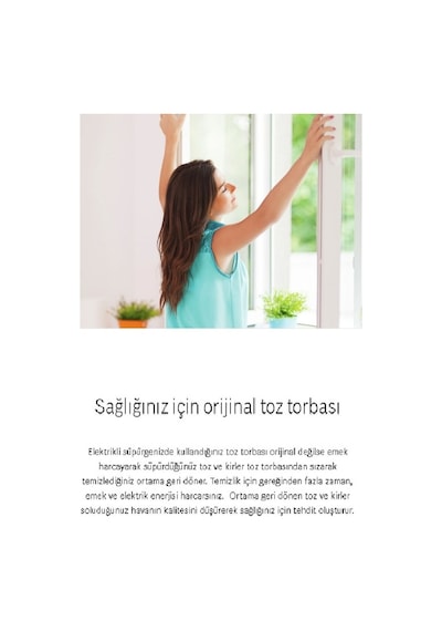 Bosch Uyumlu G Tipi Elektrikli Süpürge Bez Toz Torbası