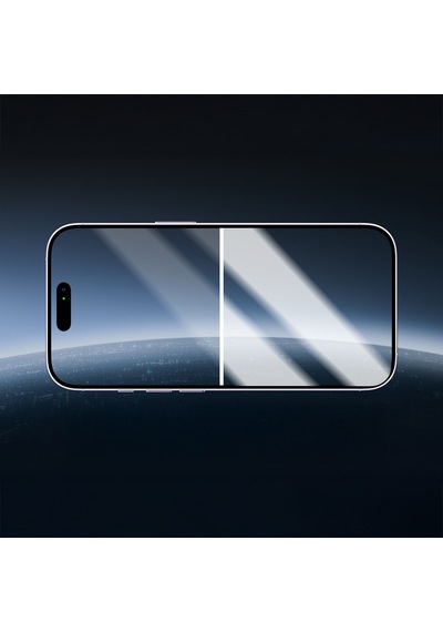 Apple Uyumlu iPhone 16 Pro Youngkit 2.5d Anti Reflective Parmak İzi Bırakmayan Temperli Cam Ekran Koruyucu Şeffaf