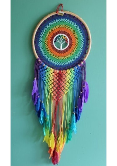 Rüya Kapanı Dream Catcher Model 3 Çok Renkli