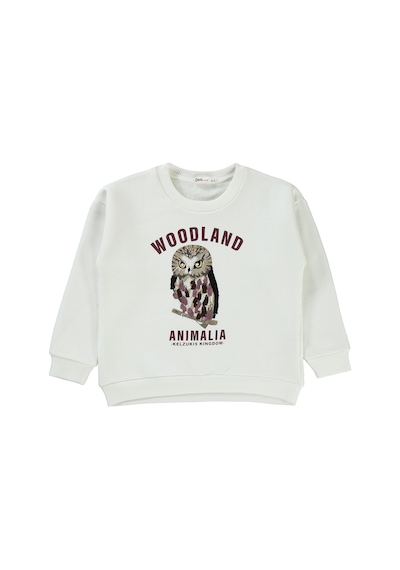 Civil Girls Kız Çocuk Sweatshirt 6-9 Yaş Ekru 19k34356224w1 Ekru