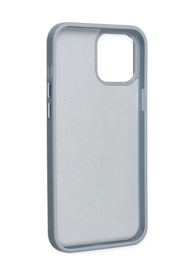 Apple iPhone  Uyumlu- 12 Pro Max Kılıf Asya Deri Silikon - Sierra Blue