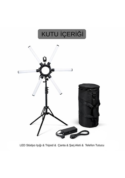Mega Yıldız Led Stüdyo Çekim Işığı Aydınlatma Ürün-konsept-makeup-youtube 120 Watt Beyaz