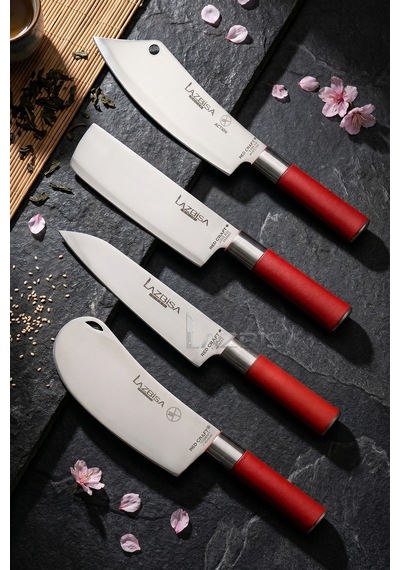 Red Craft Seri Mutfak Bıçak Seti Et Sebze Şef Bıçağı 4 Lü Mtf-271