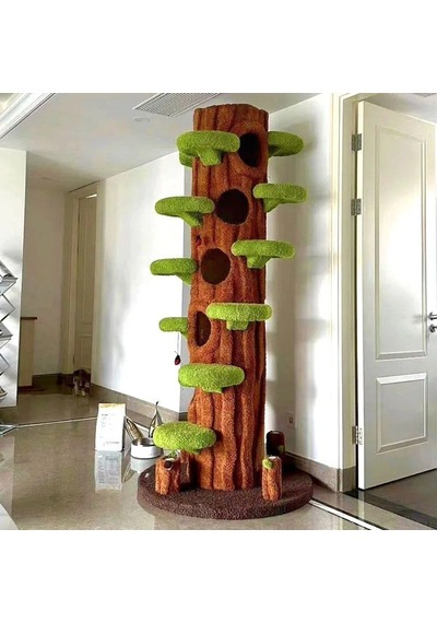 Ağaç Temalı Kedi Evi 200 Cm