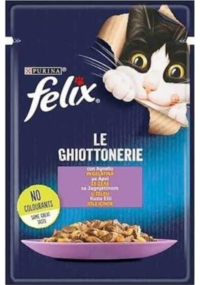 Purina Felix Kuzu Etli Pouch Yetişkin Kedi Maması 85 G