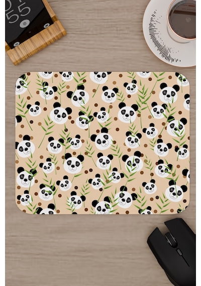Panda Kaymaz Dikişli Kauçuk Oyuncu Mousepad V5 - 22x18 Gaming Mouse Pad Fare Altlığı