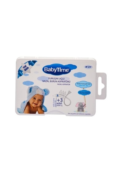BabyTime BT217 Yumuşak Uçlu Burun Aspiratörü ve Yedek Uç 3'lü