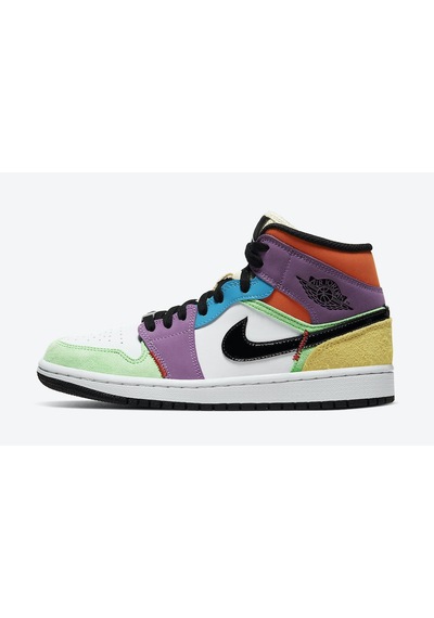 Nike NIKE AIR JORDAN 1 MID “MULTICOLOR” ÖZEL SERİ AYAKKABI Çok Renkli