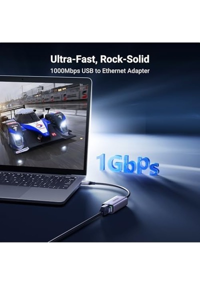 Usb - Ethernet Adaptörü, Tak Ve Çalıştır Ethernet Adaptörü, Alüminyum Kabuk, 1gbps Gigabit - Usb 3.0 Ağ Dongle, Switch, Laptop, Macbook, Windows, Macos, Linux İle Uyumlu