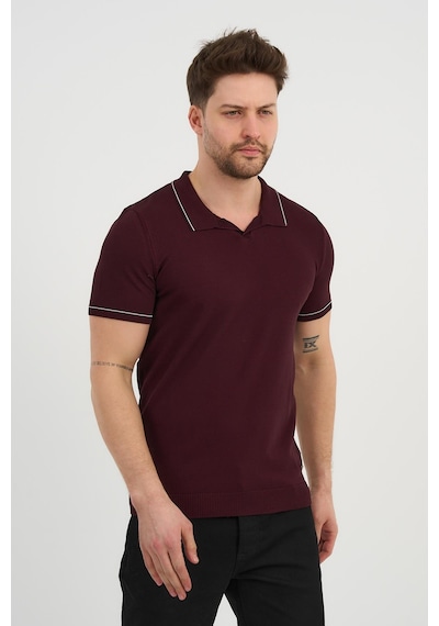 Alexander Gardi Alexandergardı Resort Yaka Triko T-shirt Bordo