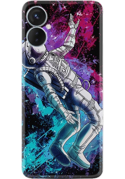 Tecno Spark 9T Kilif Silikon Desen Astronot Signs 1753 566399923