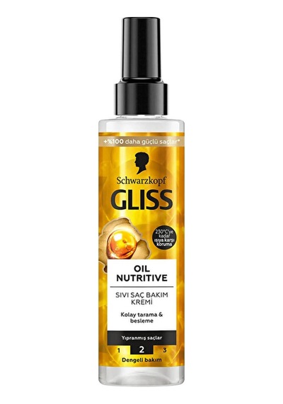 Gliss Oil Nutritive 7 Saniye Onarıcı Bakım Sıvı Saç Kremi 200ml 90767002