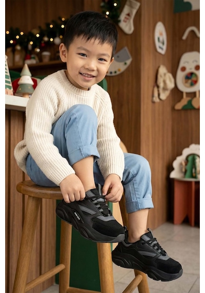Dark Seer Kids Ds E 1838 Sneaker 2025 Çocuk Siyah