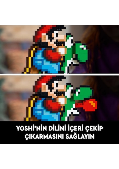 LEGO® Super Mario™ Super Mario World™: Mario ve Yoshi 71438 - Yetişkinler için Sergilenebilir Koleksiyonluk Yapım Seti (1215 Parça)