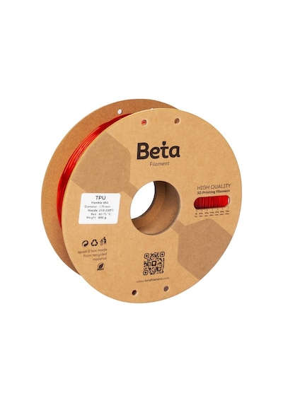 Beta Tpu 95a Filament Transparent Red