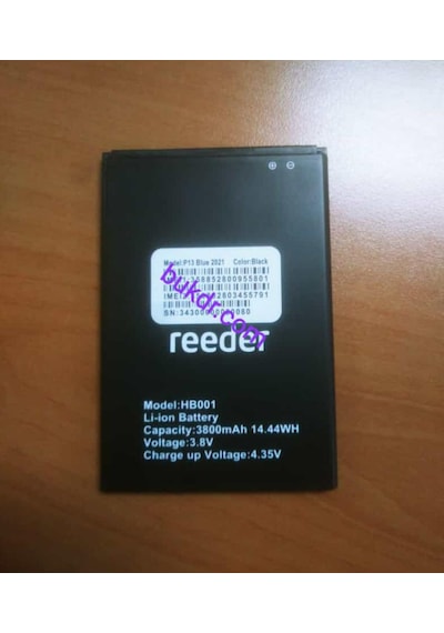 Reeder P13 Blue 2021 Hb001 Batarya Pil