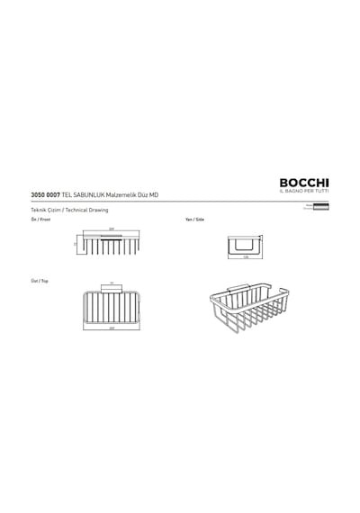 Bocchi Tel Sabunluk Malzemelik Krom 3050-0007 Krom