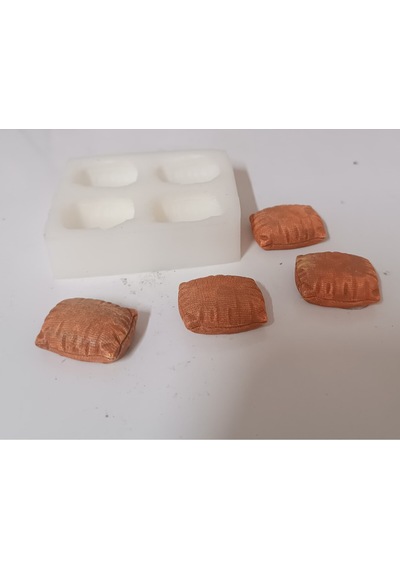 Dörtlü Mini Düz Çuval Silikon Kalıp S919